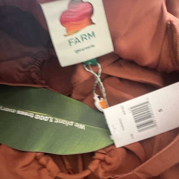 Farm Rio Caramel Cutout Front-Tie Satin Midi Dress - Picture 6 of 15